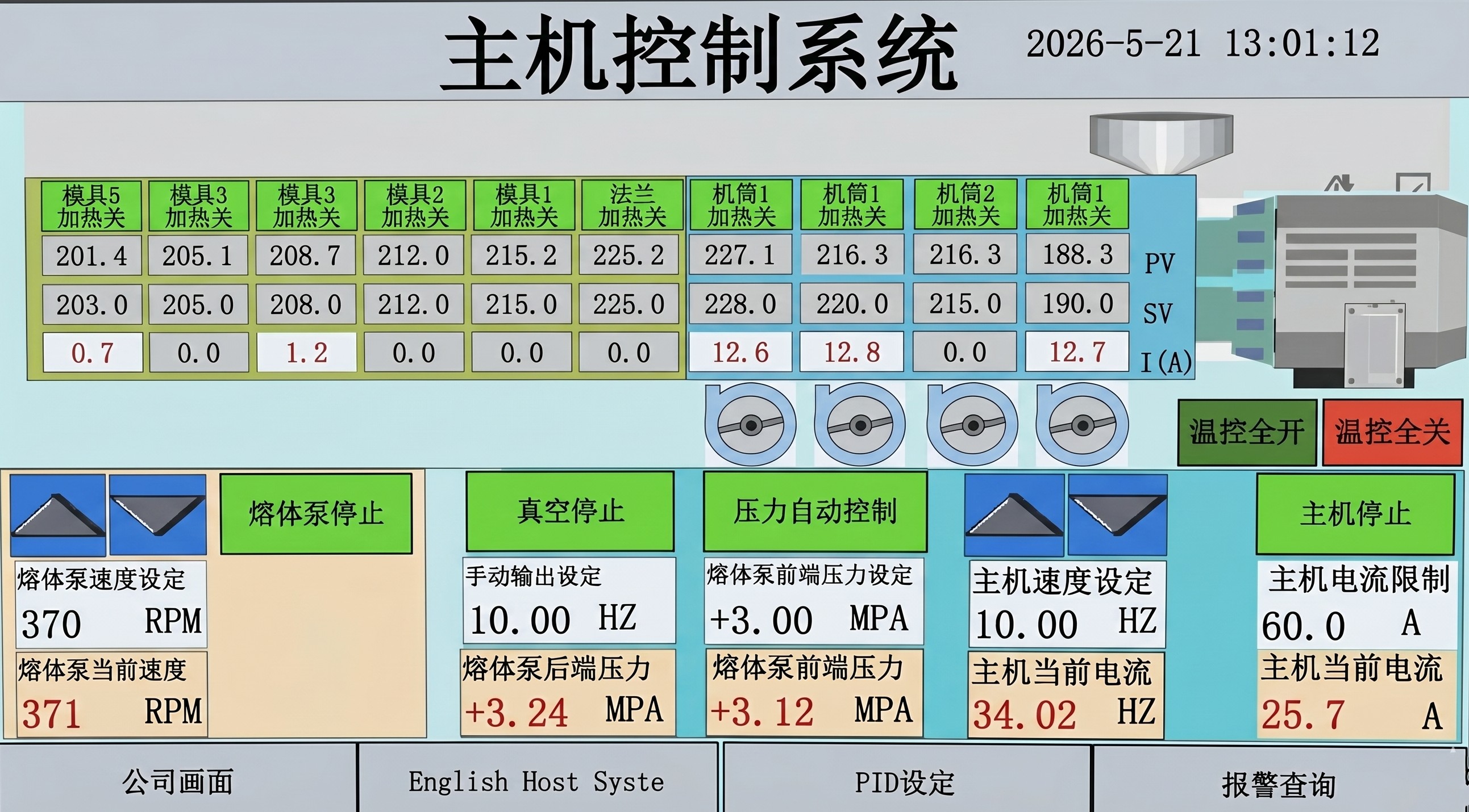 熔体泵精密控制系统
